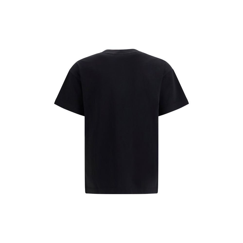 Palm Angels Schwarzes Baumwoll-T-Shirt