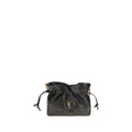 Saint Laurent Schwarze Lammleder Schultertasche Ovis Aries Aries