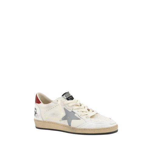 Golden Goose Beige Calf Leather Bos Taurus Low Top Sneakers
