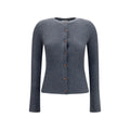 Burberry Grauer Kaschmir-Strickjacke