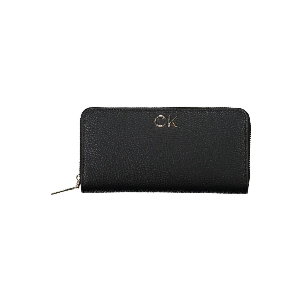 Calvin Klein Schwarze Damen-Geldbörse aus Polyester