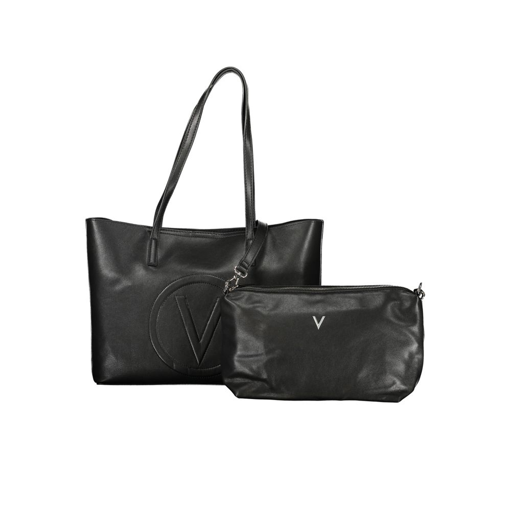 Mario Valentino Nero Poliuretano Damenhandtasche mit verstellbarem Riemen