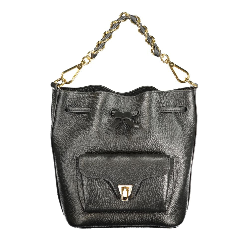 Coccinelle Schwarze Leder Damentasche