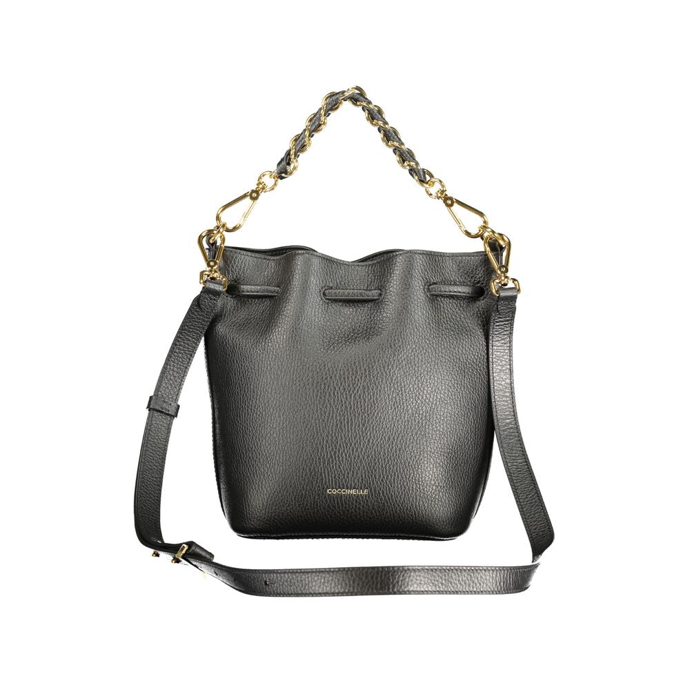 Coccinelle Schwarze Leder Damentasche