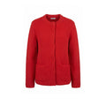 Malo Roter Damen-Strickcardigan aus Baumwolle