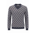 Malo Blauer Herrenpullover aus Leinen