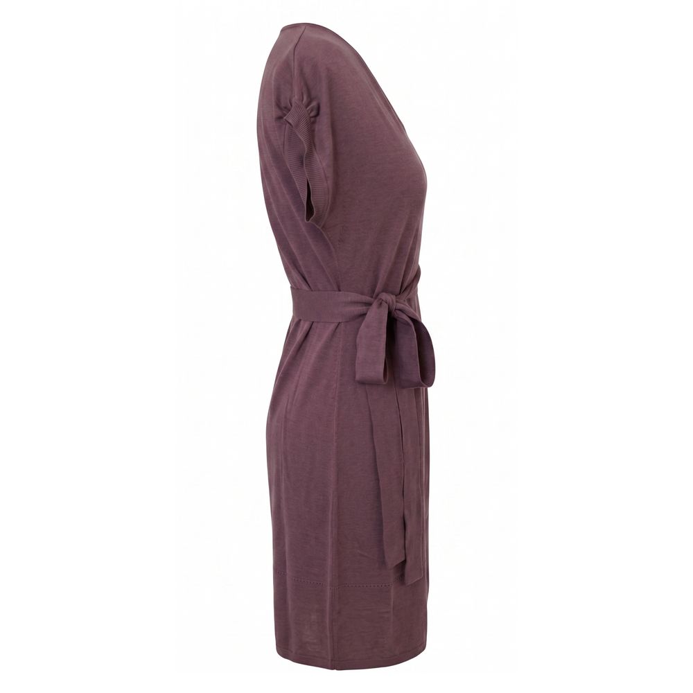 Malo Lila Seidenkleid für Damen
