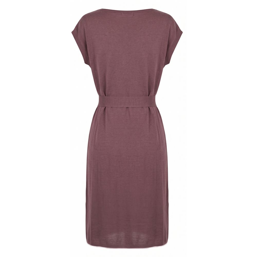 Malo Lila Seidenkleid für Damen