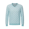 Malo Hellblauer Herrenpullover aus Leinen