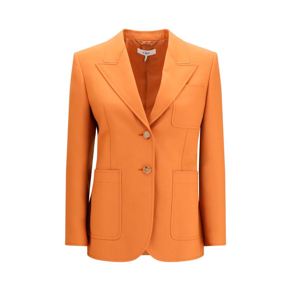 Chloé Orange Woll Oves Aries Sakko