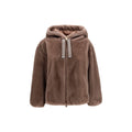 Herno Braune Polyester-Jacke in voller Länge