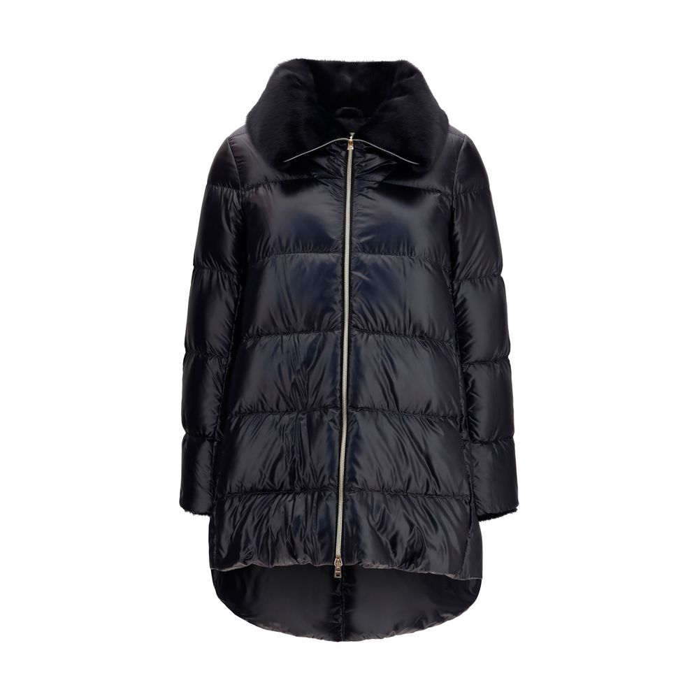 Herno Schwarze Daunenjacke aus Gänsedaunen, durchgehend