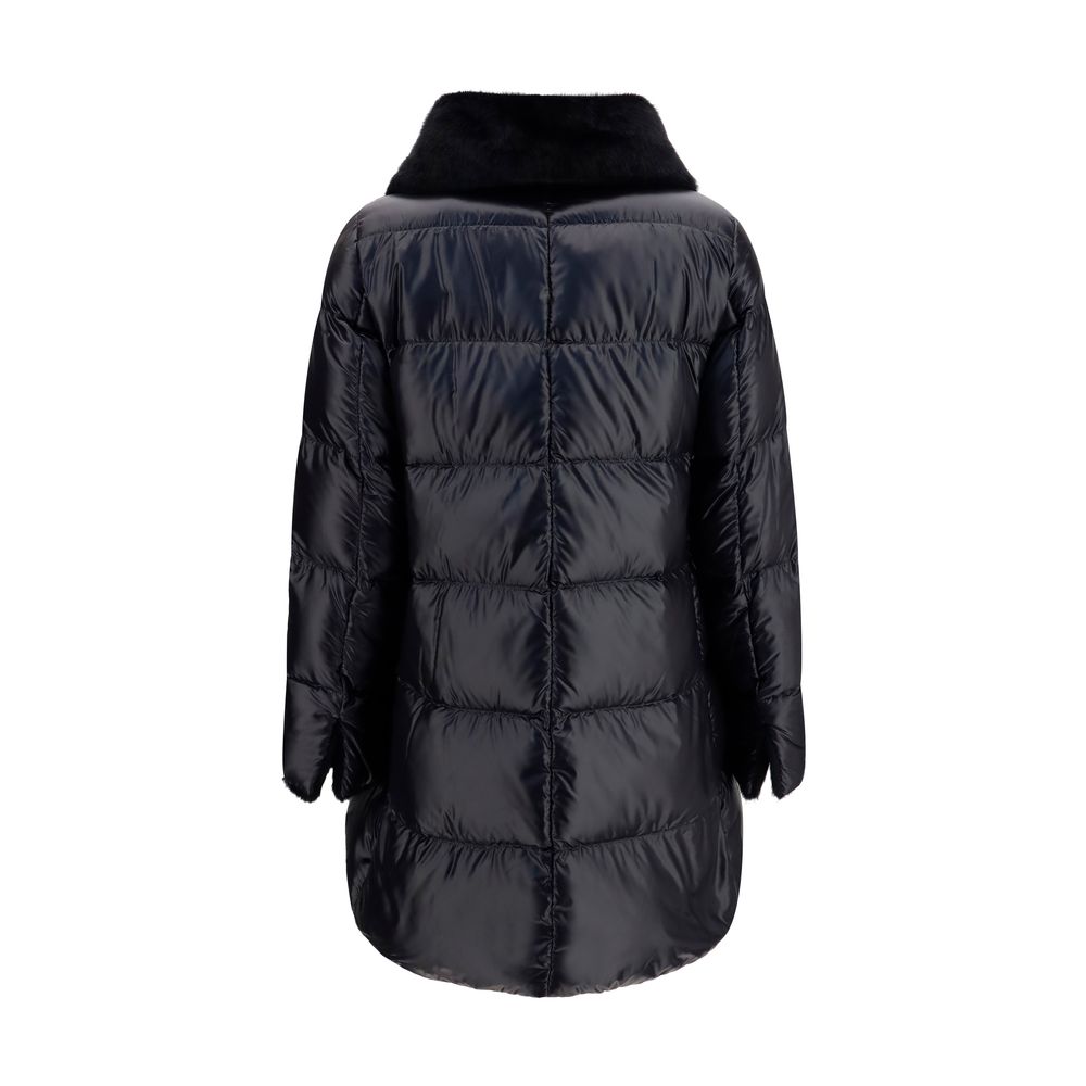 Herno Schwarze Daunenjacke aus Gänsedaunen, durchgehend
