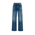 Chloé Blaue Bootcut-Jeans aus Baumwolle