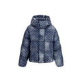 Dsquared² Blaue Polyester-Jacke in voller Länge
