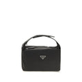 Prada Schwarze Schultertasche aus recyceltem Polyamid