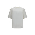 Rohe Weißes Baumwoll-T-Shirt