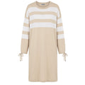 Malo Beige Baumwollkleid für Damen