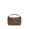 Prada Braune Schultertasche aus recyceltem Polyamid