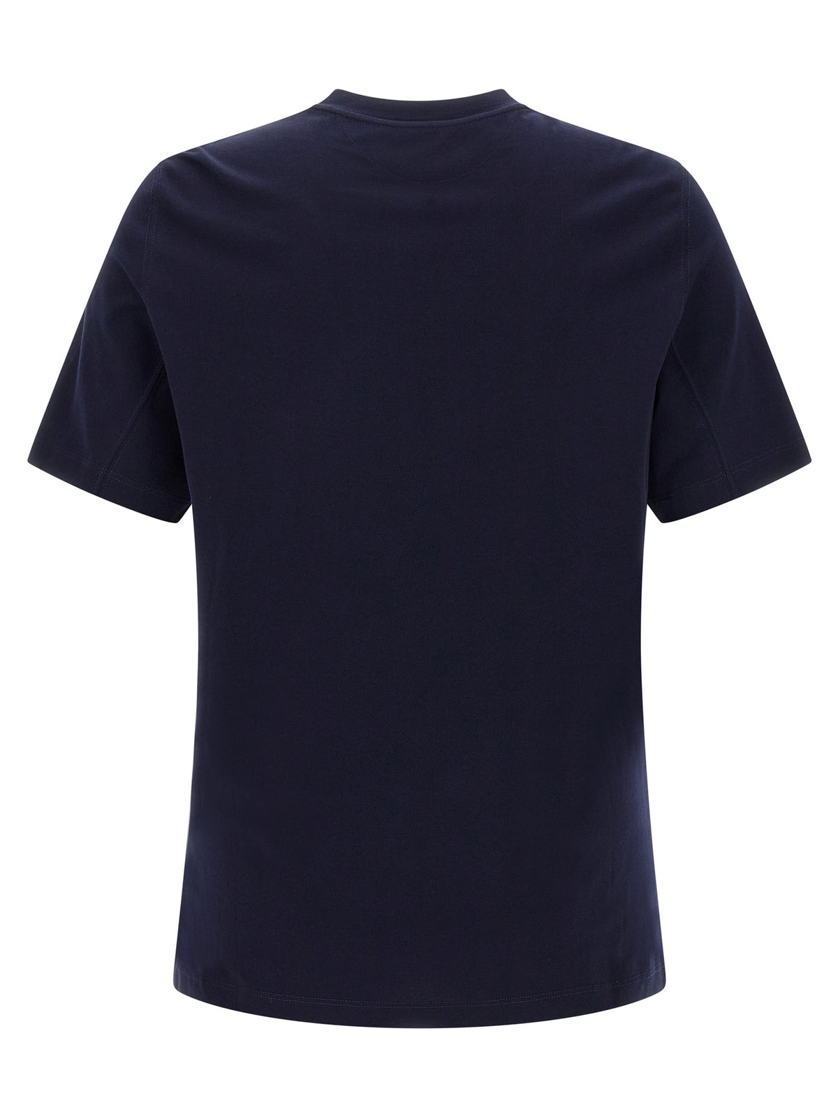 Brunello Cucinelli Blaues Baumwoll-T-Shirt