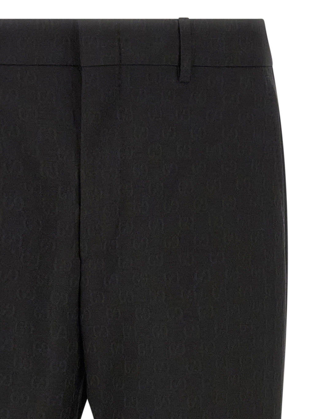 Gucci Schwarze Palazzo-Hose aus Polyester