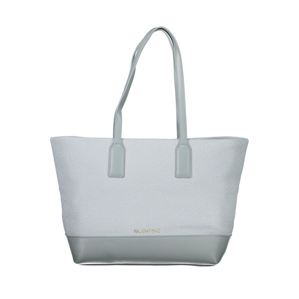 Mario Valentino Blaue Damenhandtasche aus Polyurethan