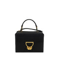 Coccinelle Schwarze Bos Taurus Kalbsleder Schultertasche