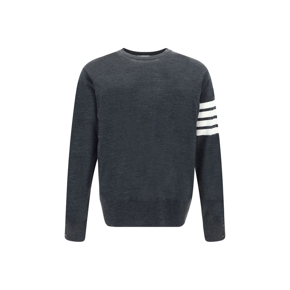 Thom Browne Grauer Oves Aries Wollpullover