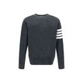 Thom Browne Grauer Oves Aries Wollpullover