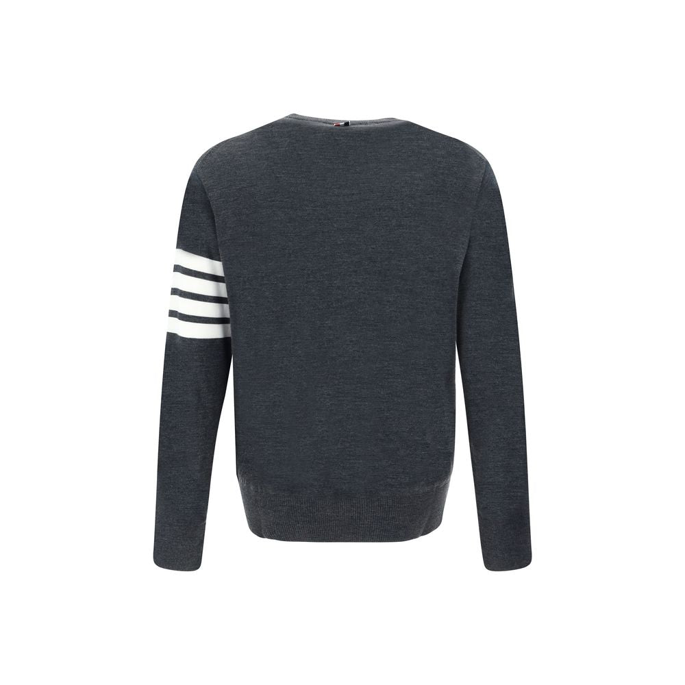 Thom Browne Grauer Oves Aries Wollpullover