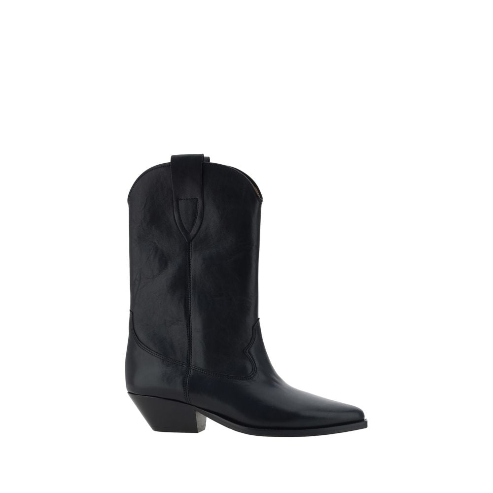 Isabel Marant Schwarze Ankle Boots aus Kalbsleder Bos Taurus