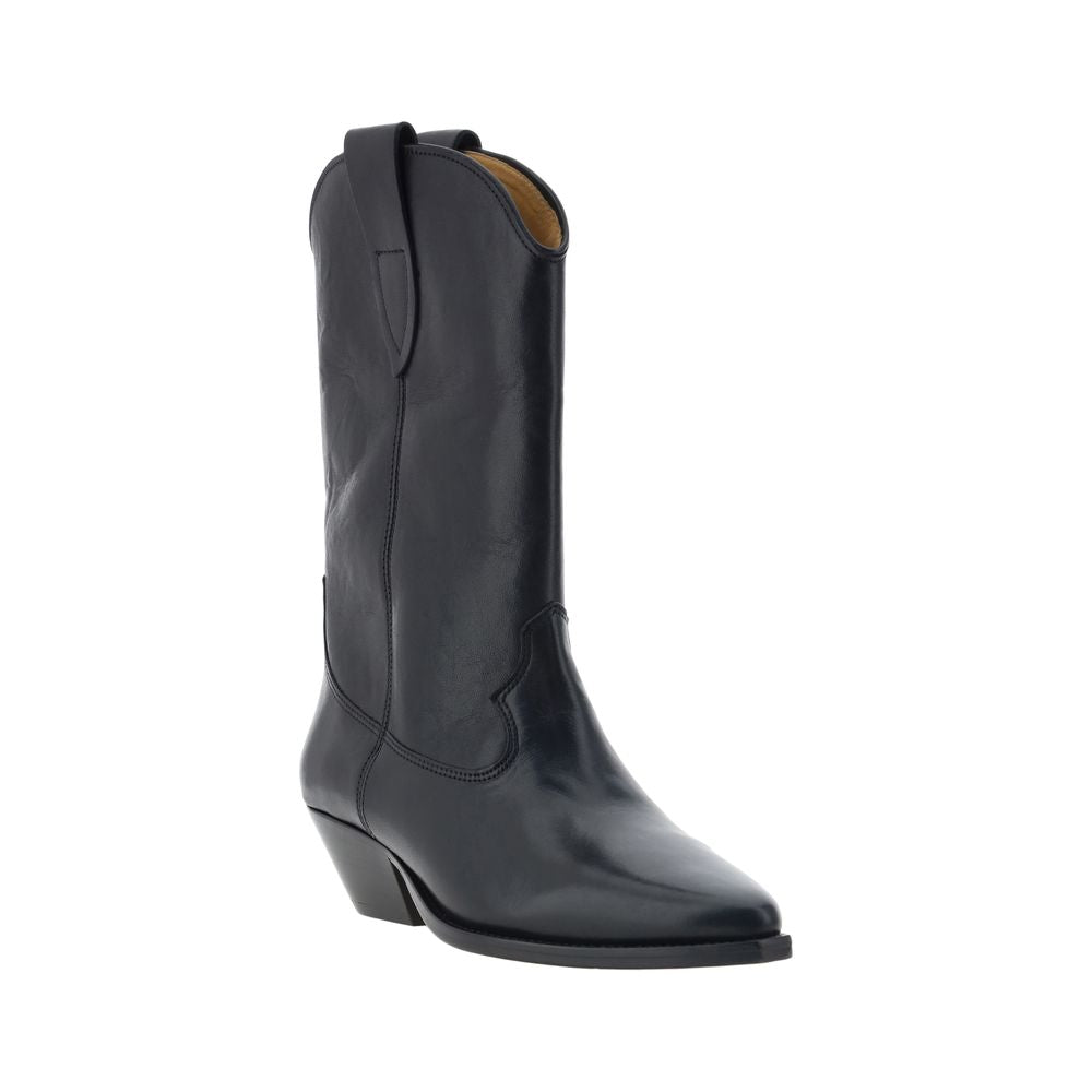 Isabel Marant Schwarze Ankle Boots aus Kalbsleder Bos Taurus