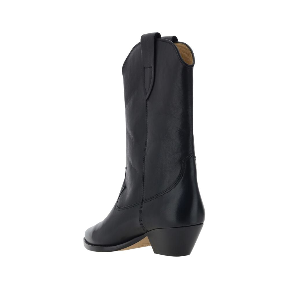 Isabel Marant Schwarze Ankle Boots aus Kalbsleder Bos Taurus