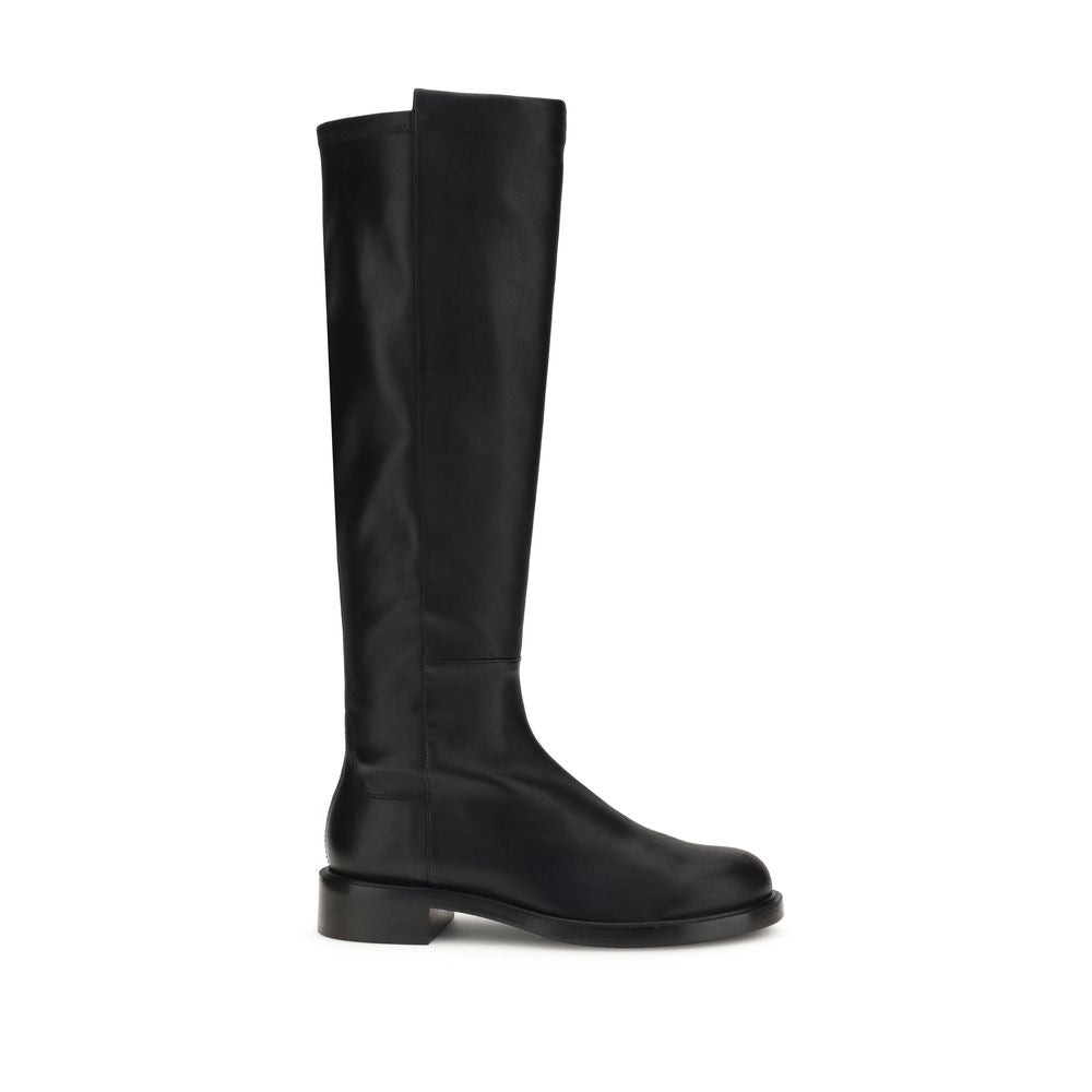 Stuart Weitzman Braune Kalbsleder Bos Taurus Overknee-Stiefel