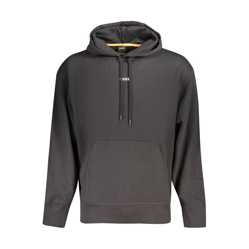 Hugo Boss Schwarzer Herren-Hoodie aus Baumwolle