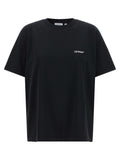 Off-White Schwarzes Baumwoll-T-Shirt