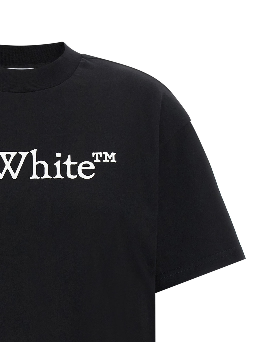 Off-White Schwarzes Baumwoll-T-Shirt