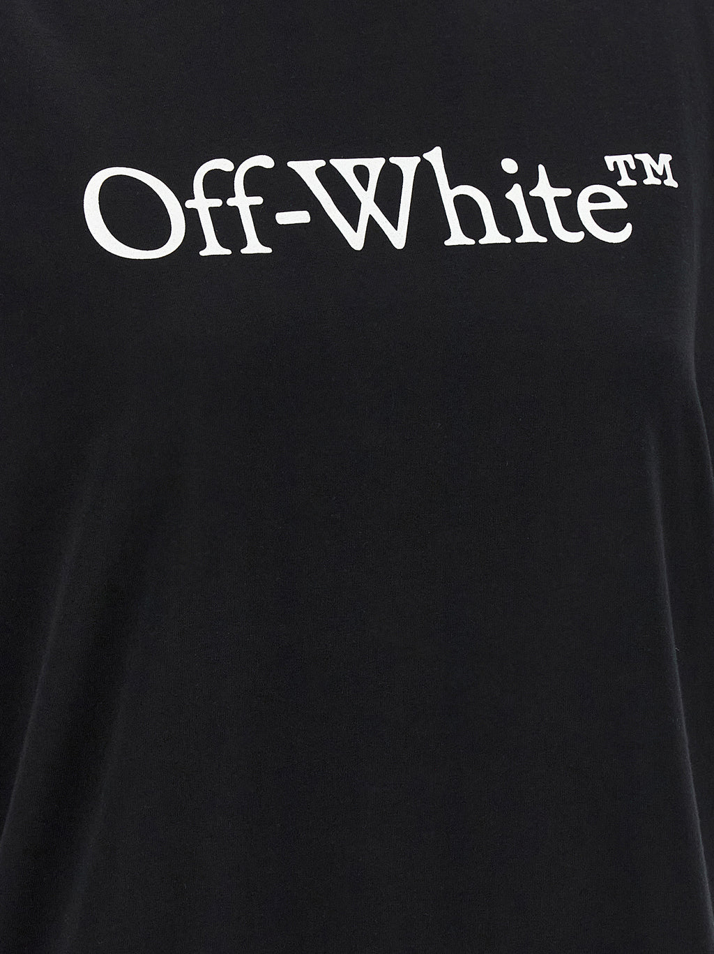 Off-White Schwarzes Baumwoll-T-Shirt