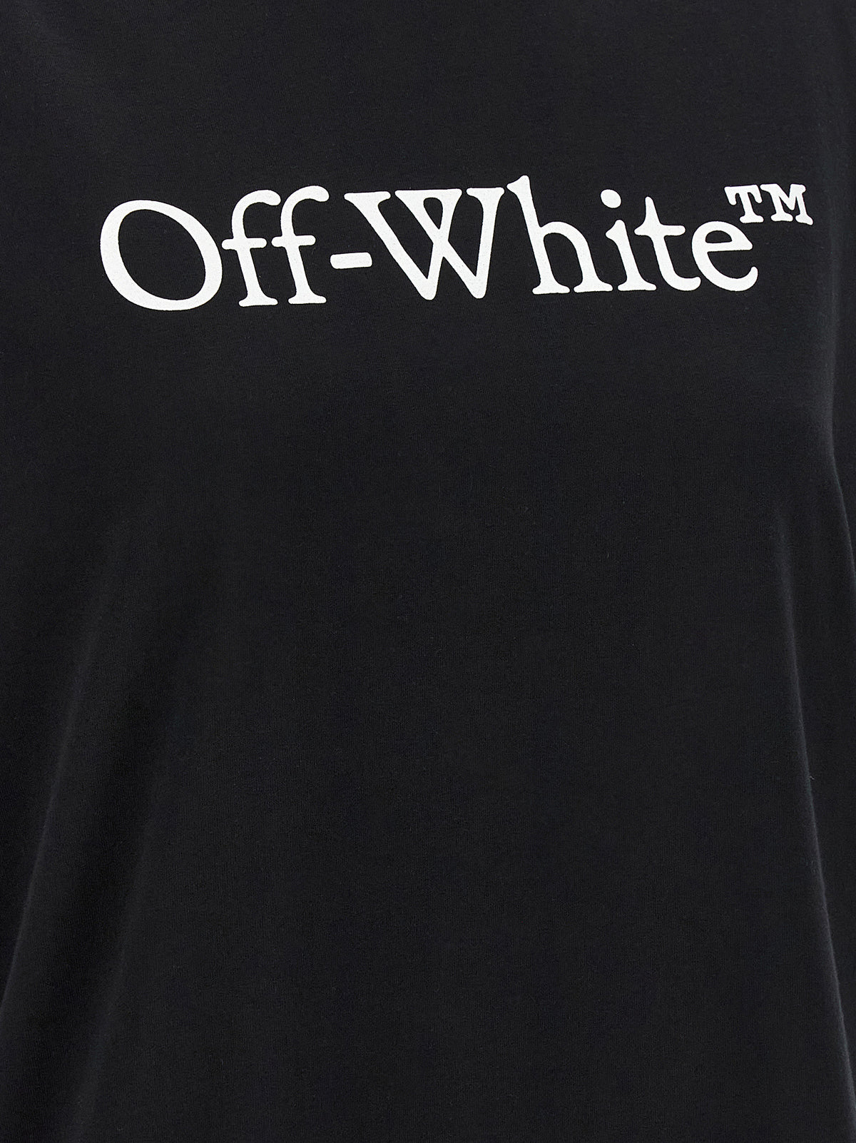 Off-White Schwarzes Baumwoll-T-Shirt