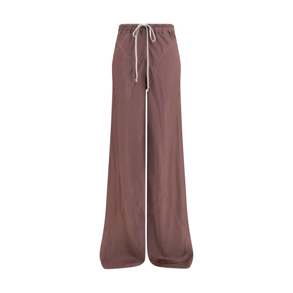 Rick Owens Braune Seidenhose Lässig