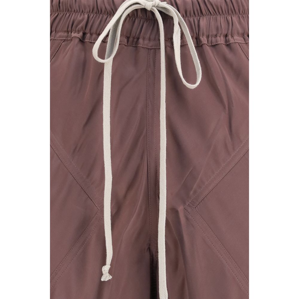 Rick Owens Braune Seidenhose Lässig