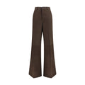 Rick Owens Braune Kalbslederhose Bos Taurus Casual