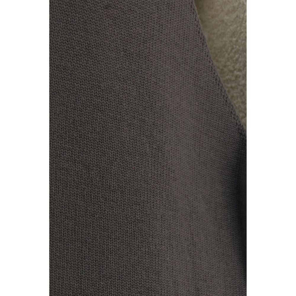 Rick Owens Graue Weste aus Wolle Oves Aries, ärmellos
