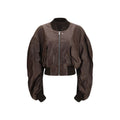 Rick Owens Brauner Kalbsleder Bos Taurus Bomber