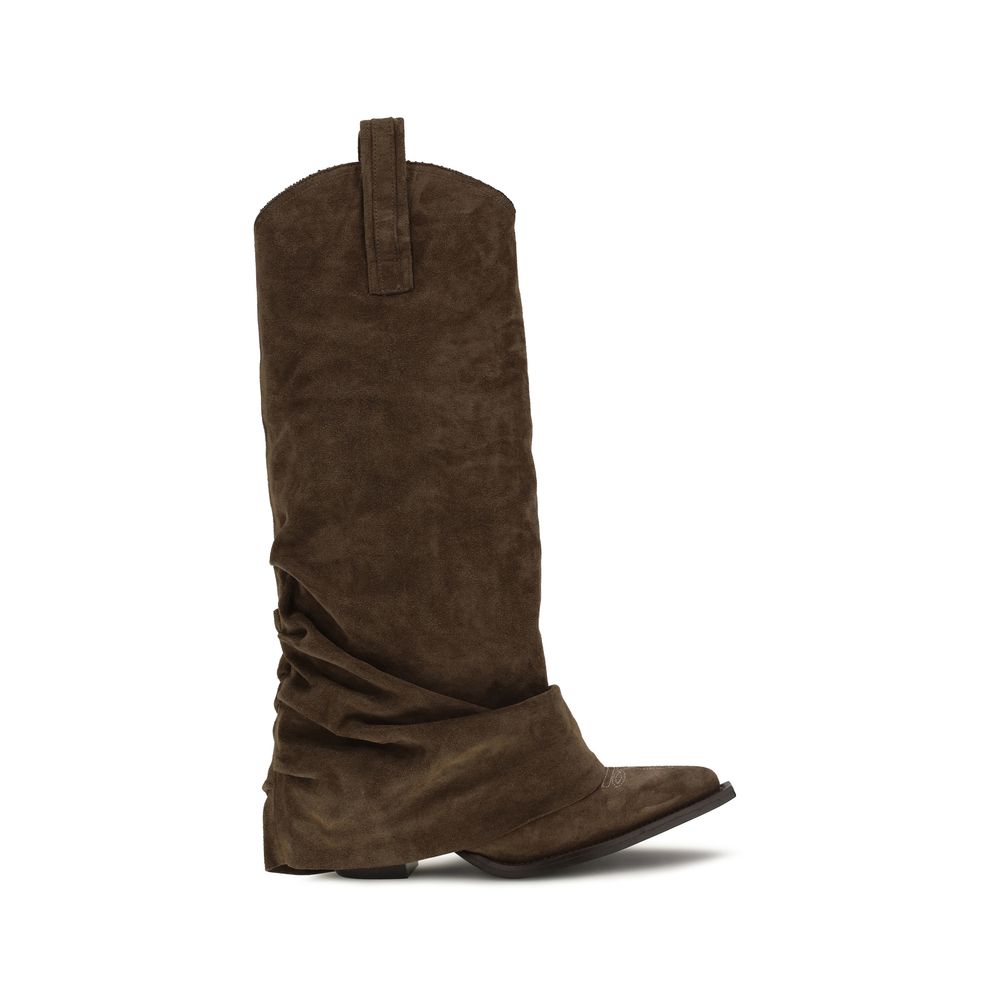 R13 Braune Kalbsleder Bos Taurus Stiefel