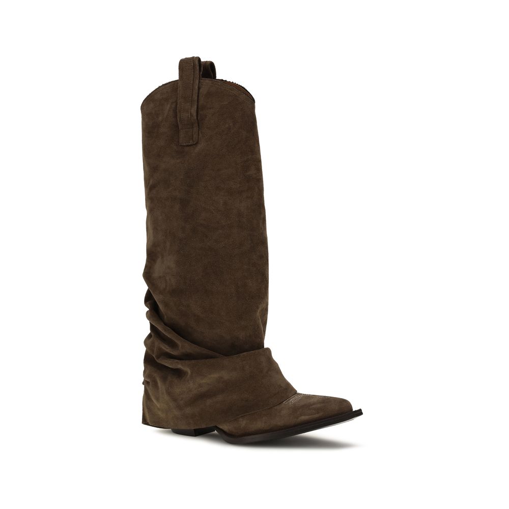 R13 Braune Kalbsleder Bos Taurus Stiefel