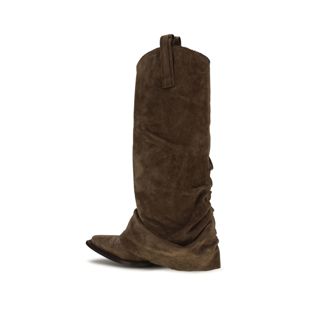 R13 Braune Kalbsleder Bos Taurus Stiefel