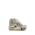 R13 Weiße High-Top-Sneaker aus Baumwolle