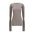 Rick Owens Graues Langarmshirt aus Viskose