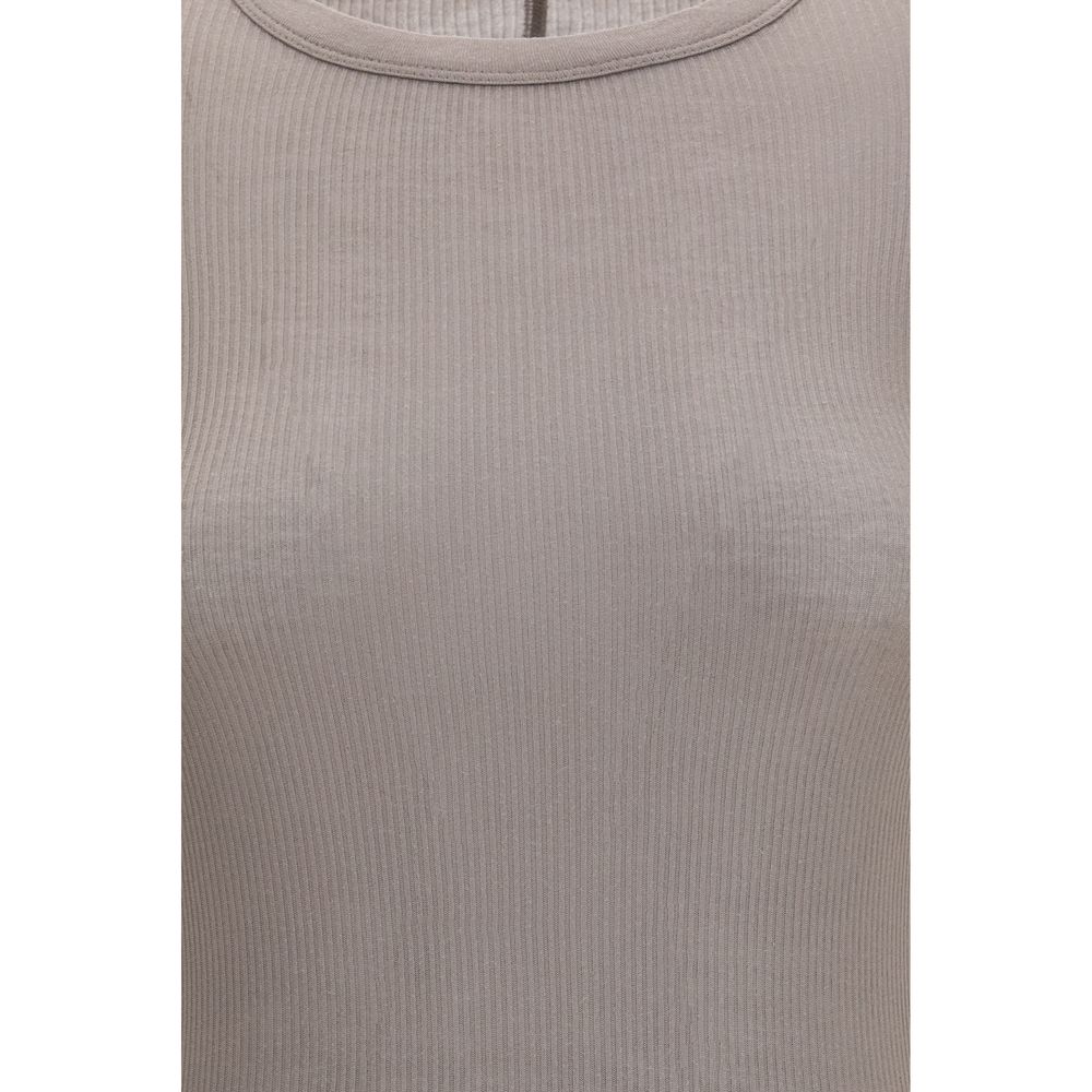 Rick Owens Graues Langarmshirt aus Viskose